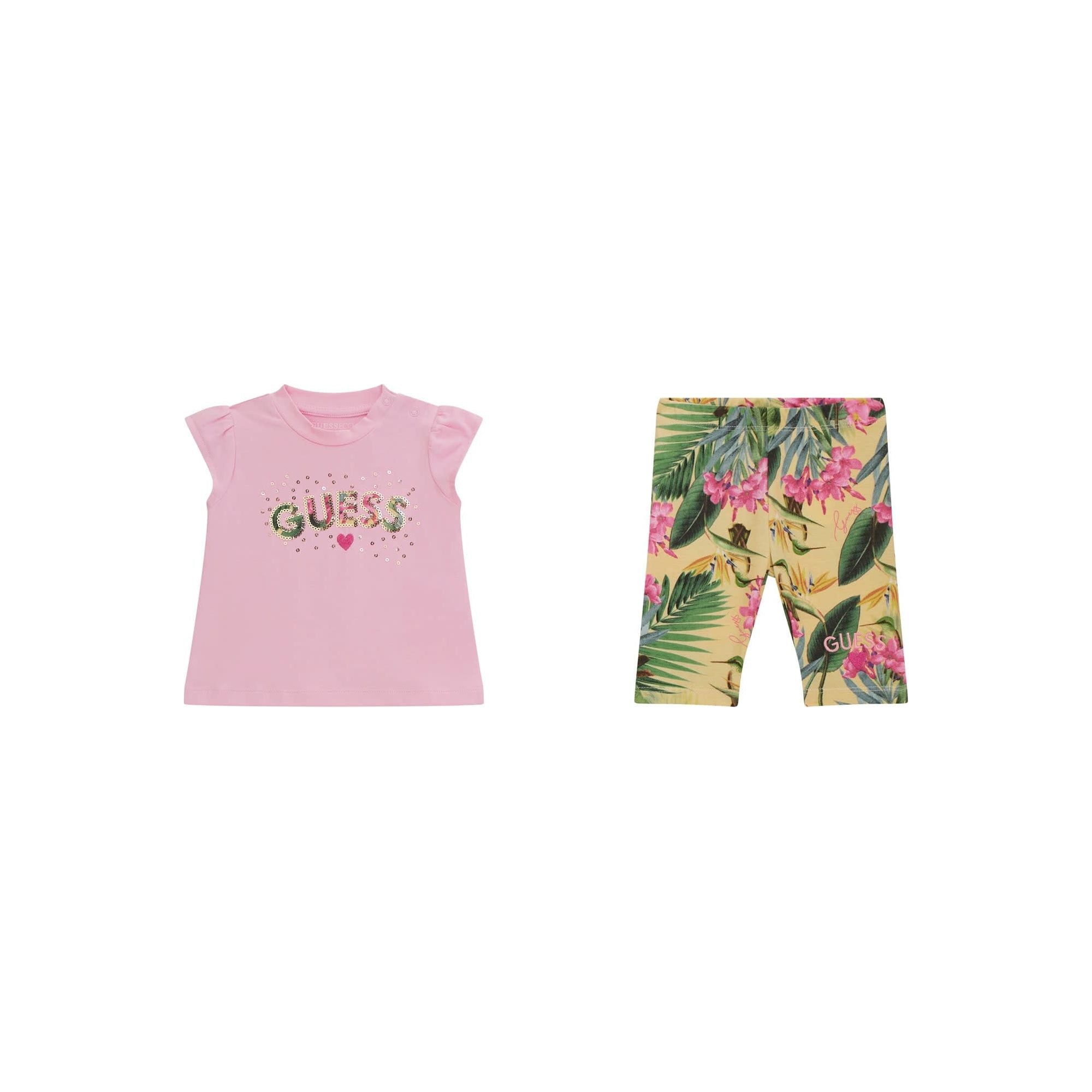 Guess - Infant Girls 2 Piece Set in Wild Tulip