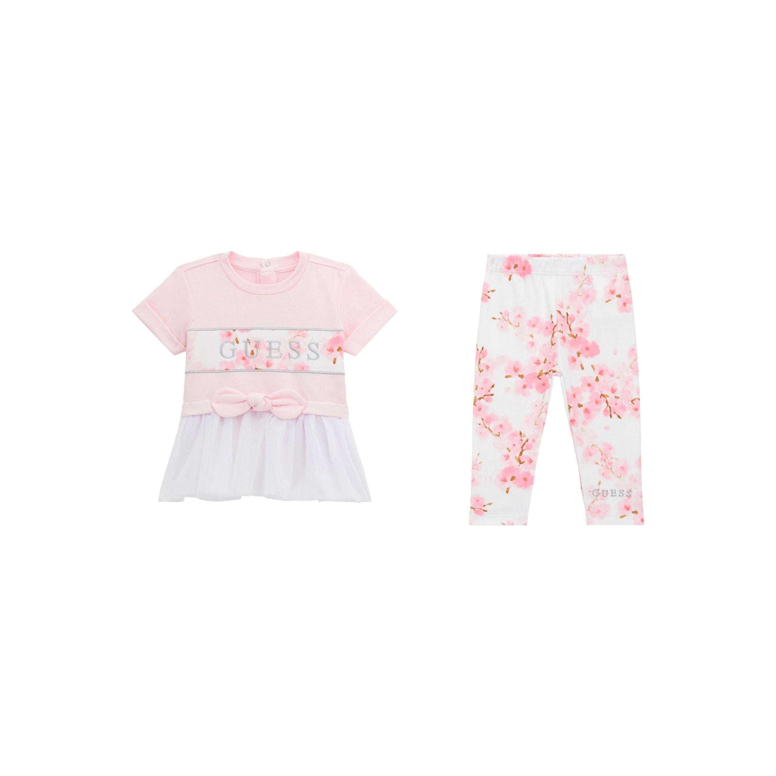 Guess - Infant Girls 2-Piece Set in Ballet Pink