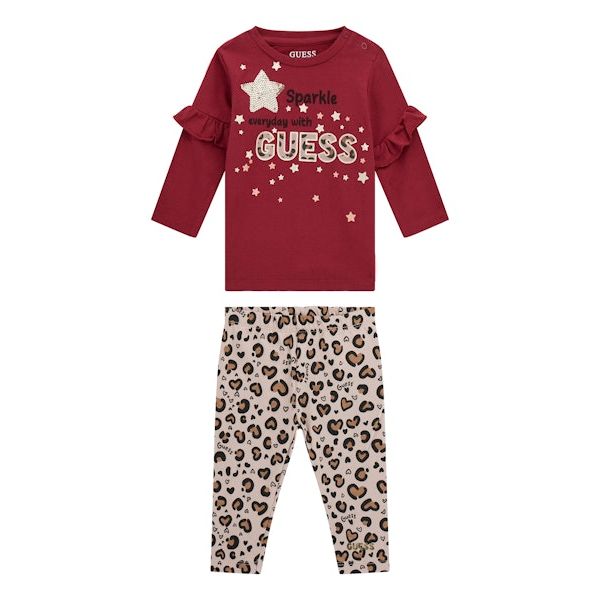 Guess - Infant Girls 2 Piece Set in Ballroom Red