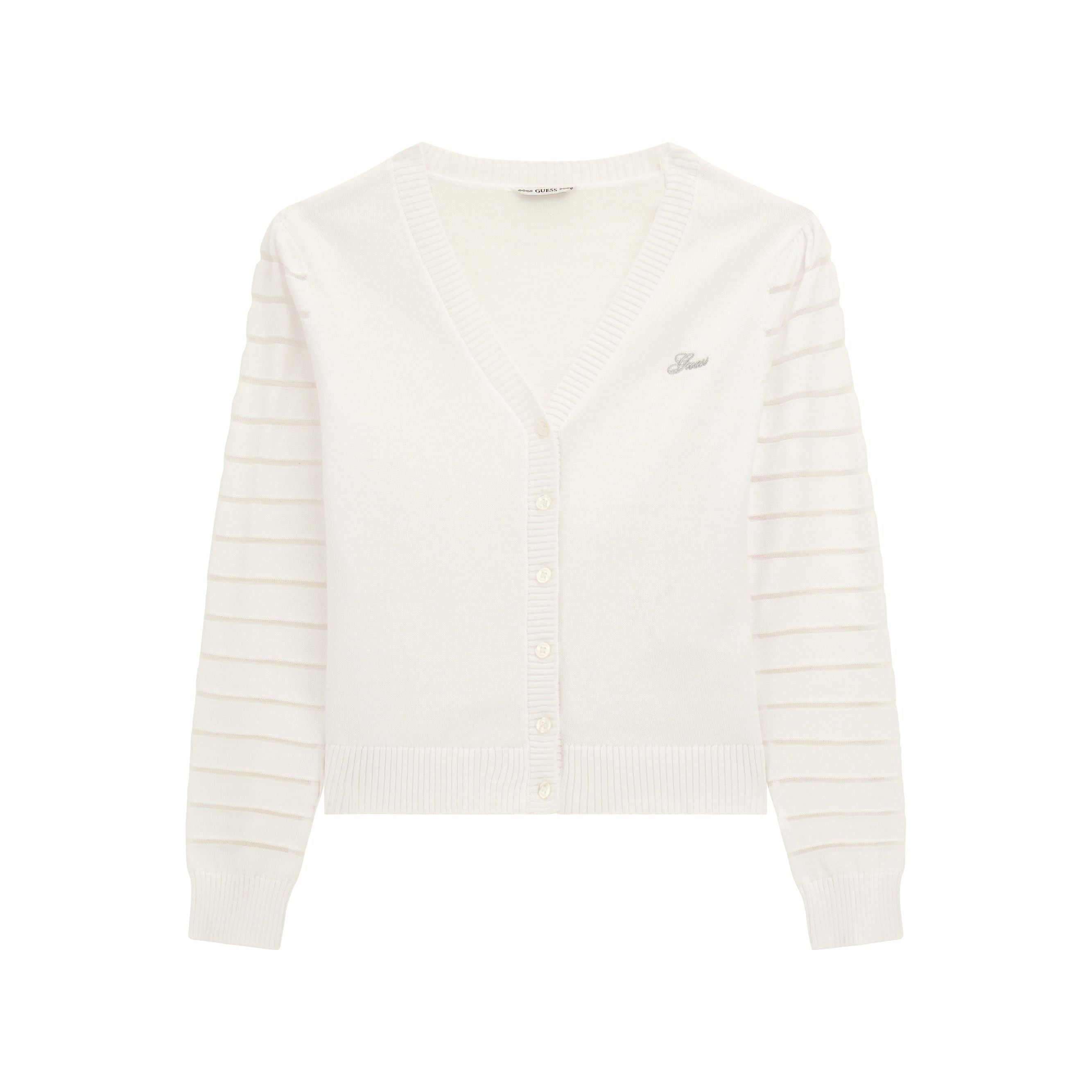 Guess - Girls Cardigan in Pure White