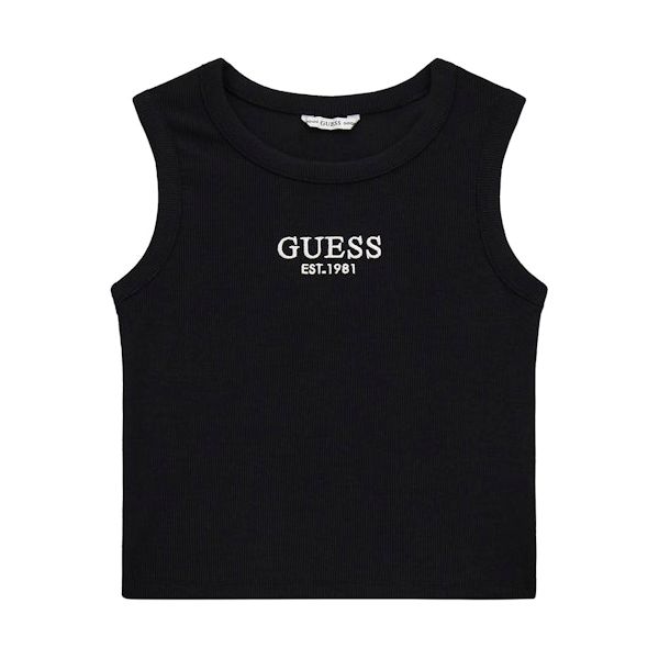 Guess - Girls Rib Midi Tank in Jet Black