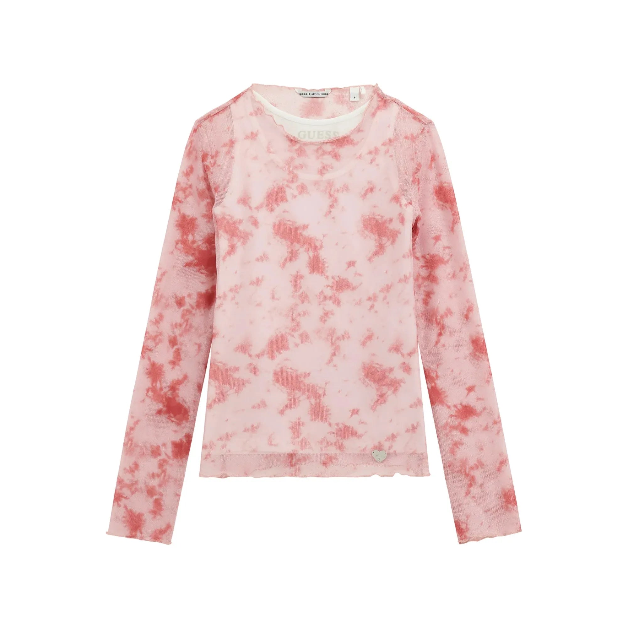 Guess - Girls Long Sleeve Mesh in Juicy Pink