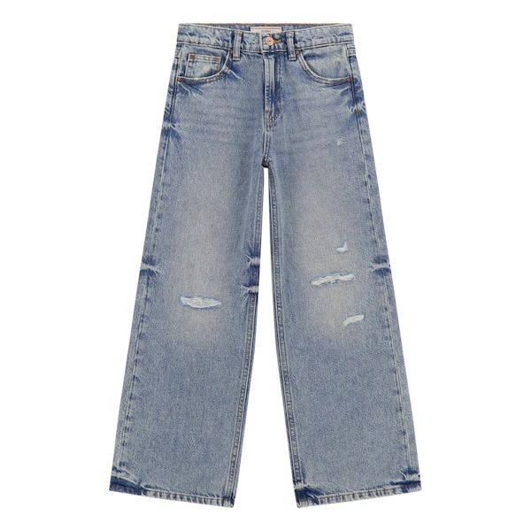 Guess - Girls Rigid Denim 90's Jean in Indigo Rips