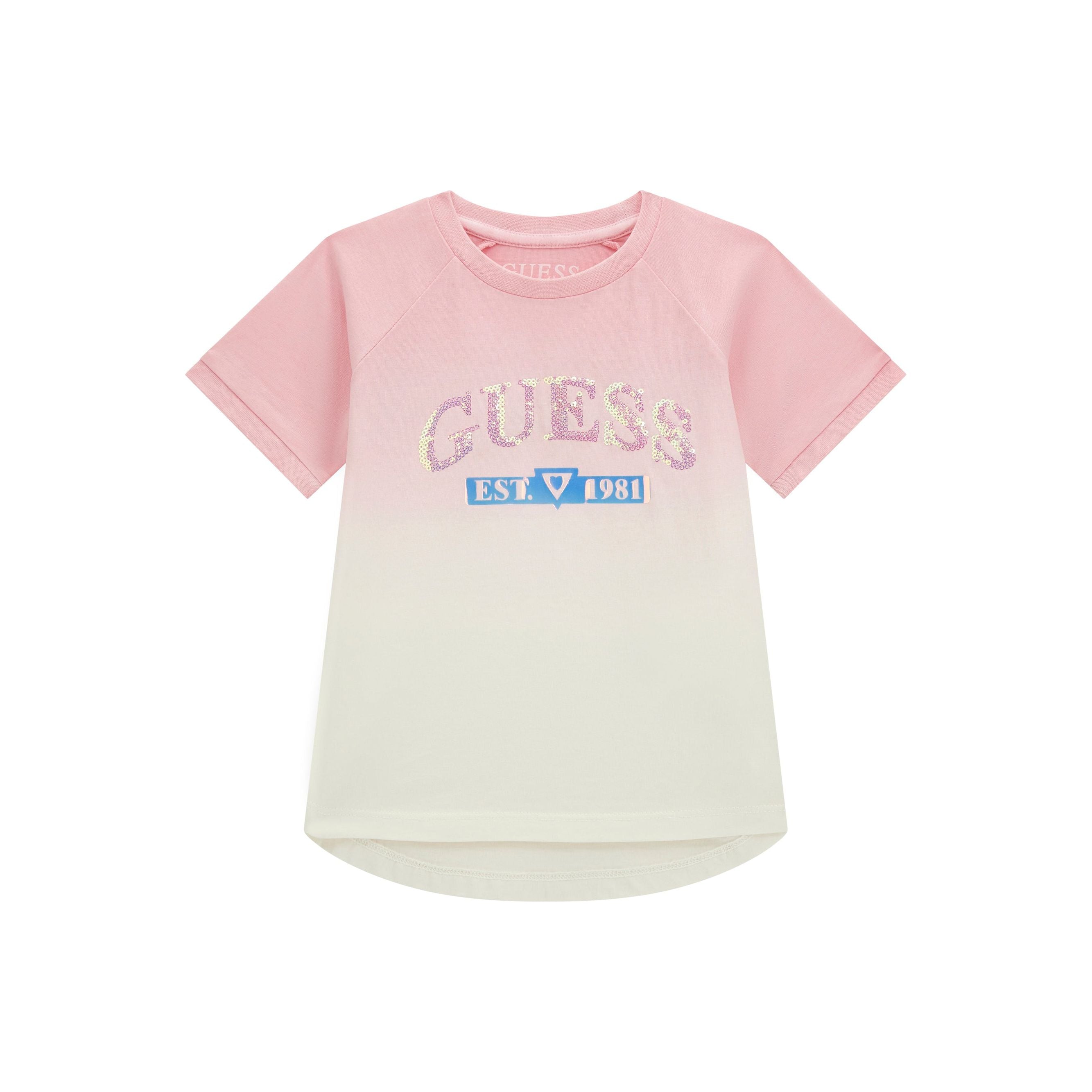 Guess - Toddler Girls Tie Dye Tee in Pink