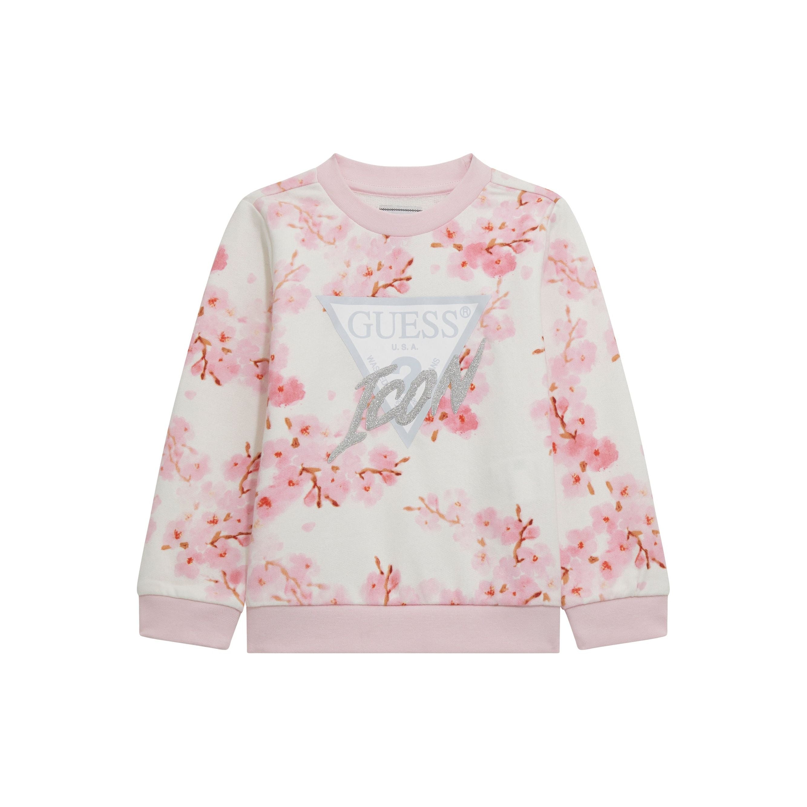 Guess - Toddler Girls Sweatshirt in Cherry Blossom
