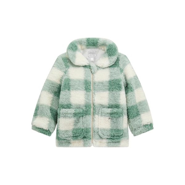 Guess - Toddler Girls Faux Fur Jacket in Mint