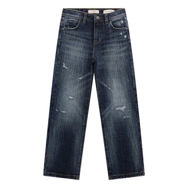 Guess - Boys Relaxed Denim in Strong Flamed Blue Wash