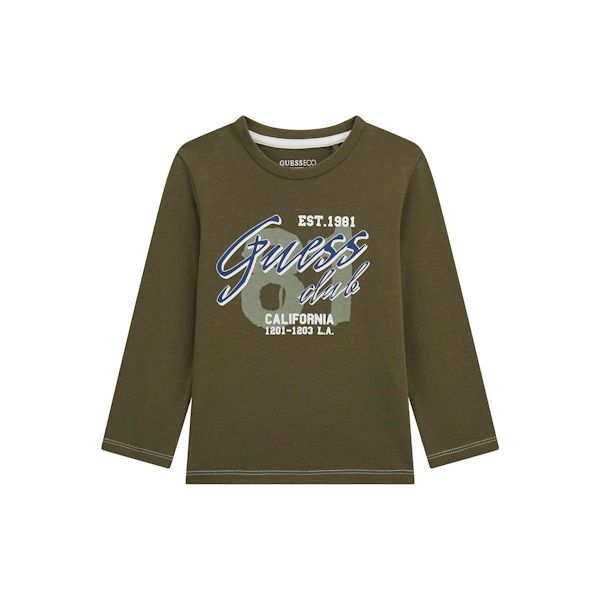 Guess - Toddler Boys Long Sleeve in Olive Morning
