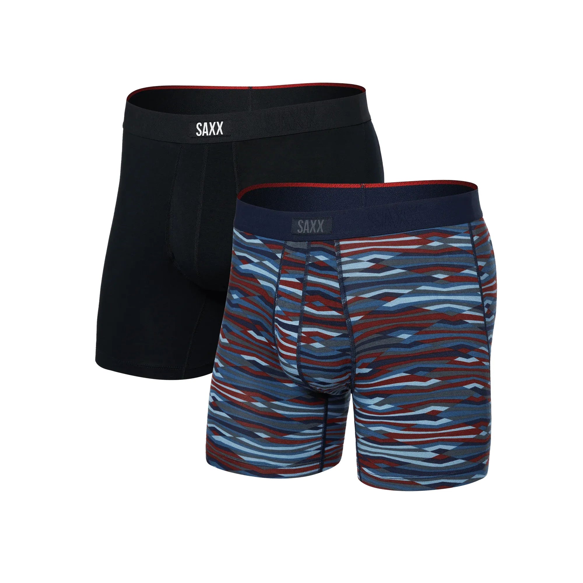 SAXX - Vibe Xtra Soft Comfort (2 Pack) Soft Comfort Boxer Brief 6" in RTB