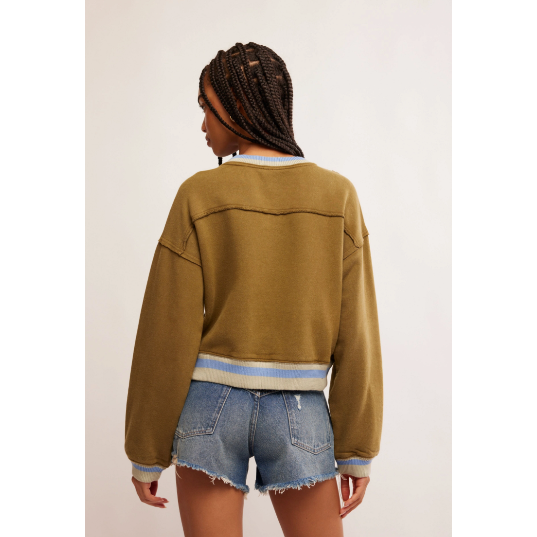 Free People - Rio Sweatshirt in Seaweed