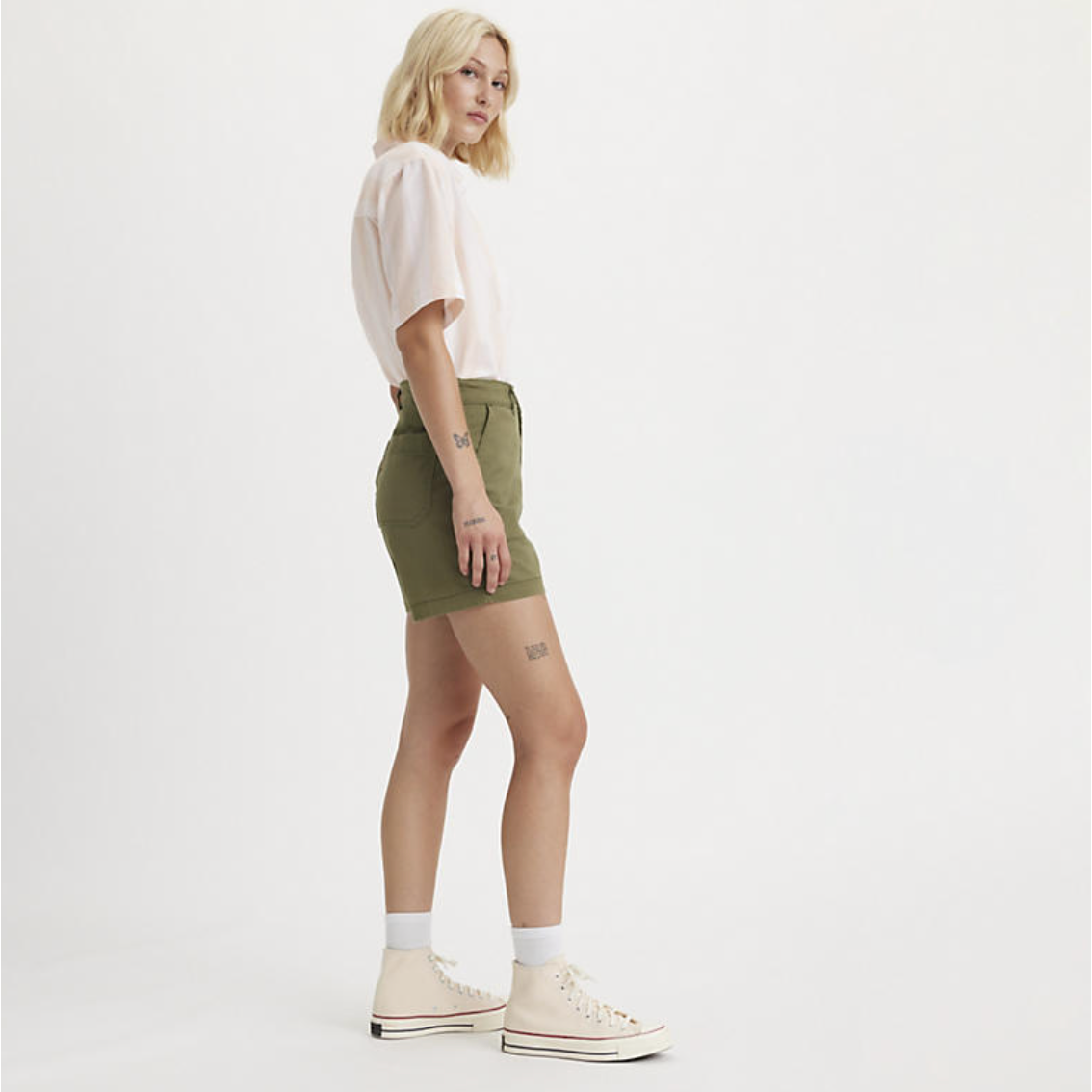 Levi - Utility Short in Olive Night