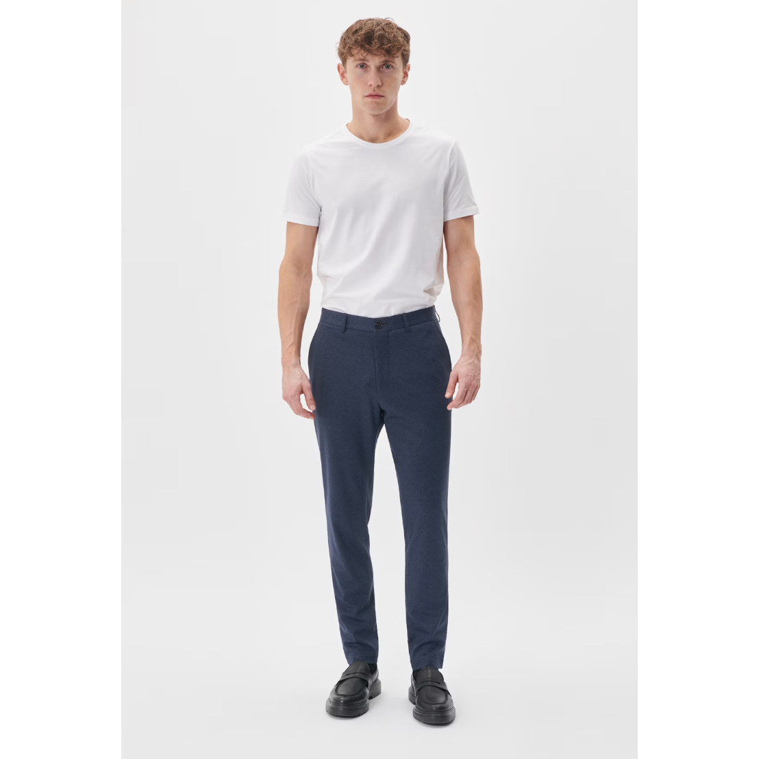 Matinique - MAliam Jersey Trousers in Dark Navy