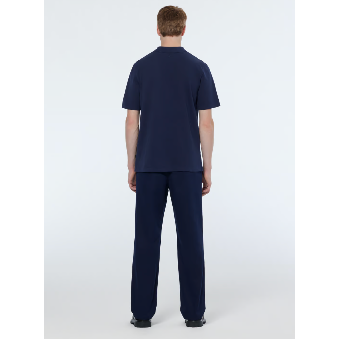 Scotch & Soda - Garment Dye Pique Chest Pocket Polo in Navy