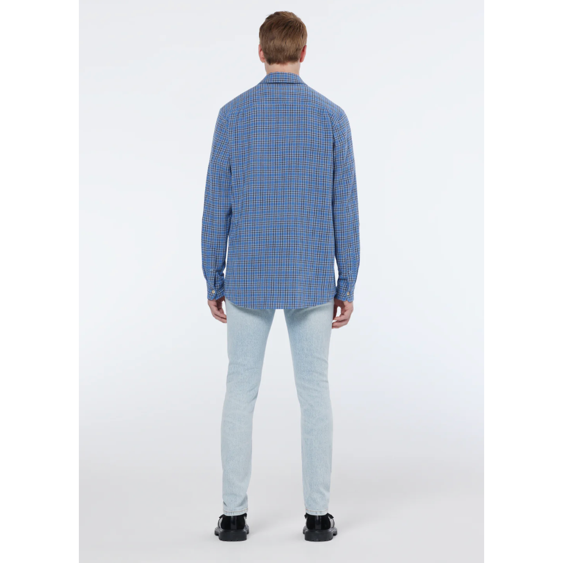 Scotch & Soda - Regular Fit Double Face Check Shirt in Blue Check