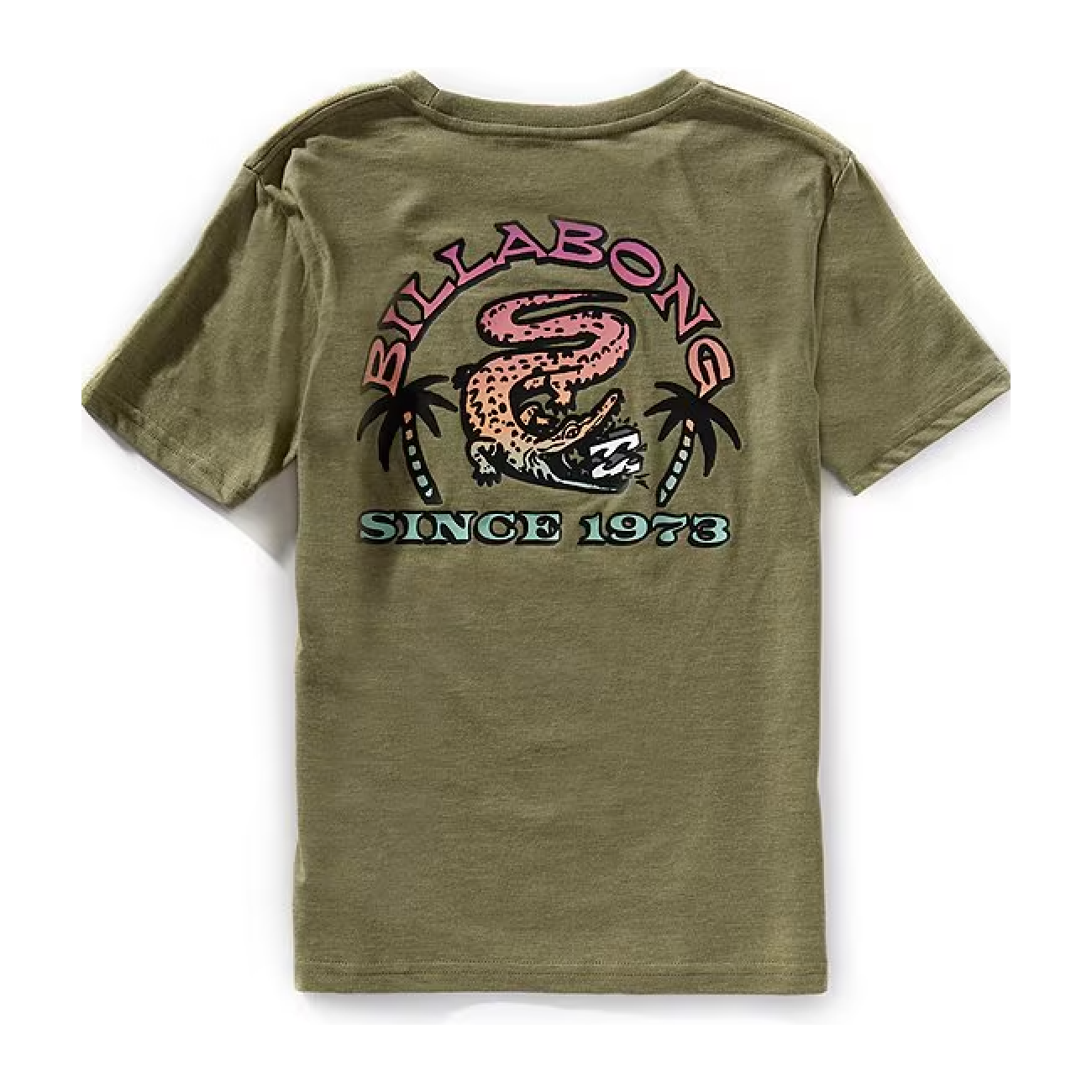 Billabong - Little Boy's Alligate Attack T-Shirt in Moss Heather