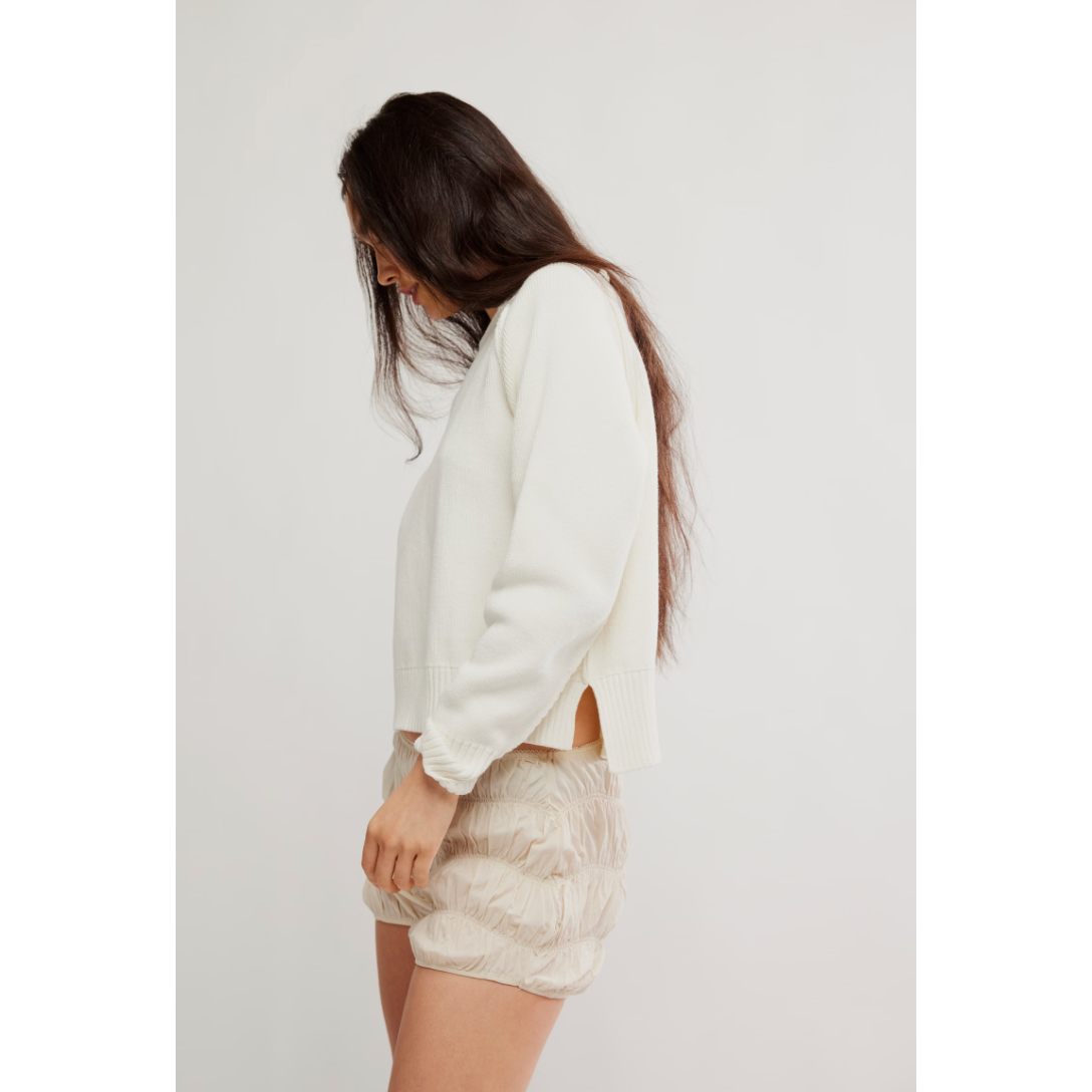 Free People - Spring Street Pullover in Optic White