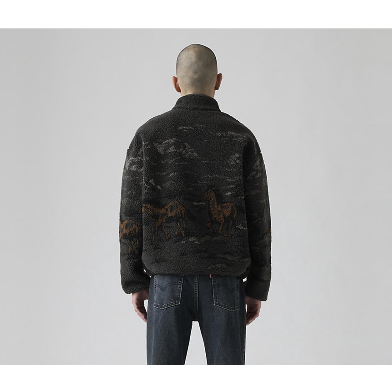 Levi's - Idyllwild Sherpa Popover in Running Horses