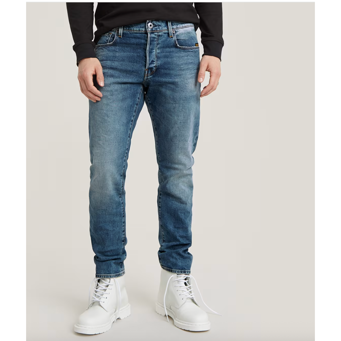 G Star - 3301 Regular Tapered Jeans in Vintage Azure