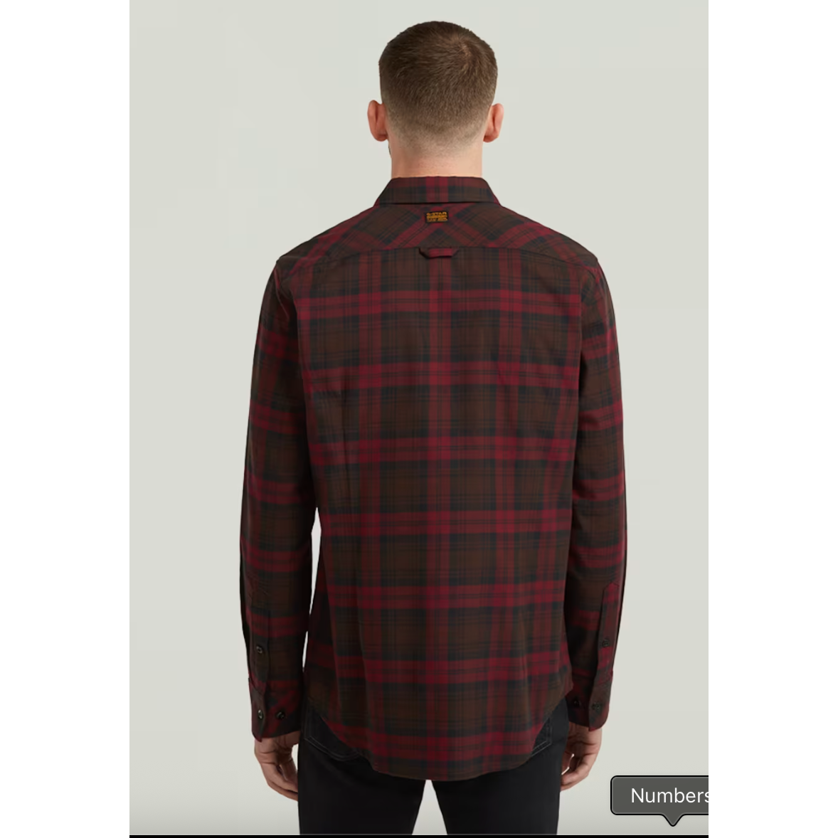 G Star - Bristum 2.0 Slim Shirt in Port Red Toby Check