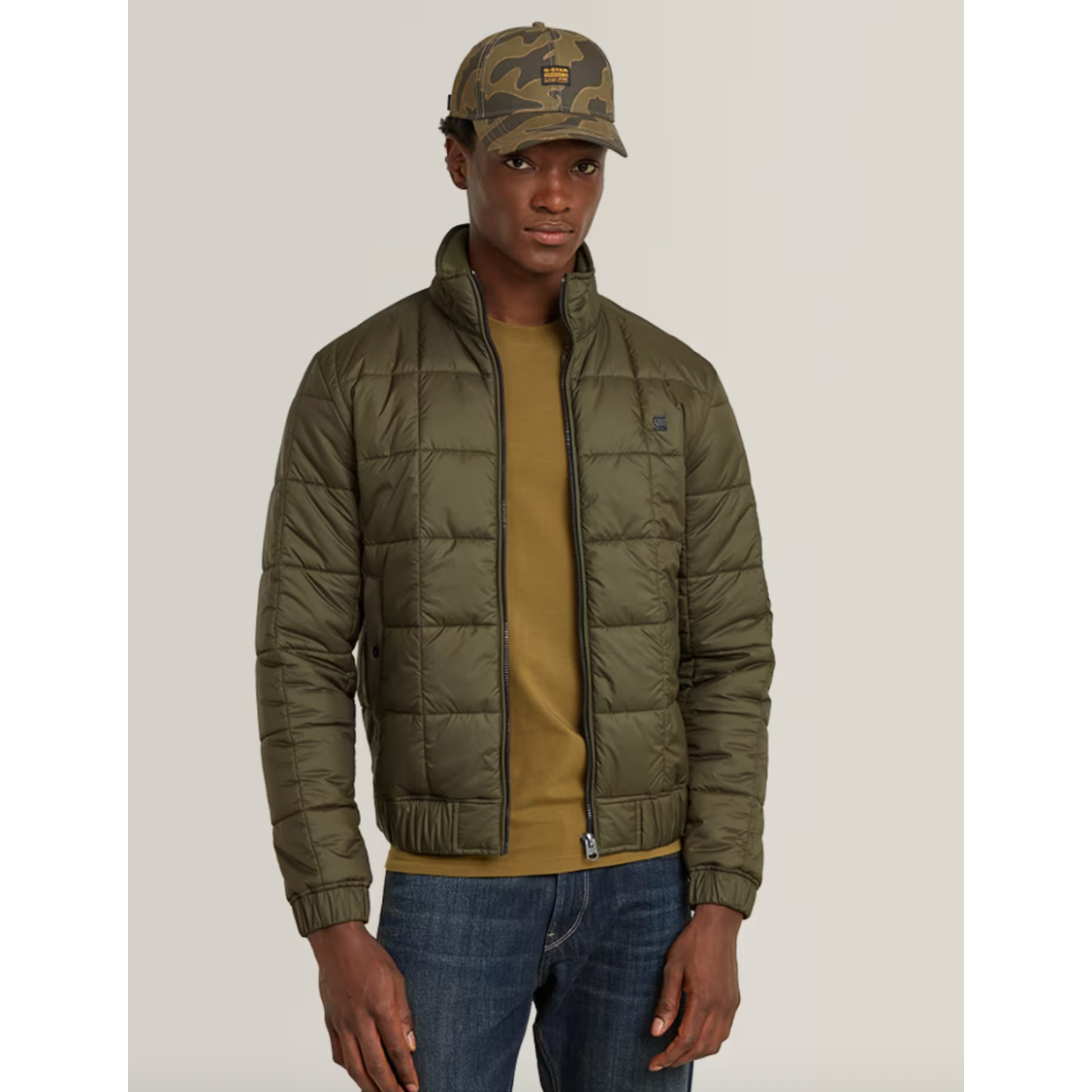 G Star - Meefic Quilted Jacket in Olive