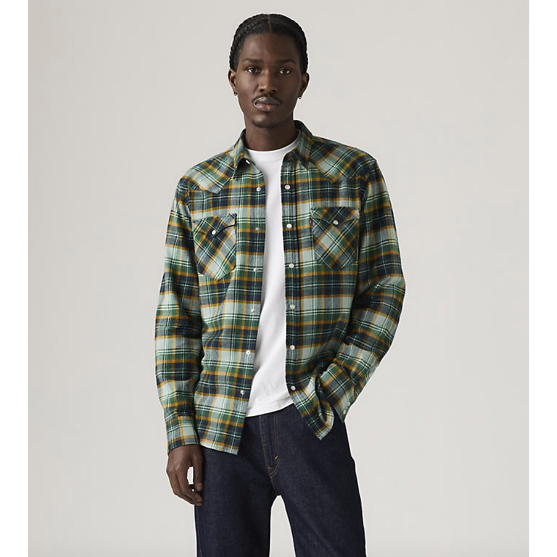 Levi's - Classic Western Standard Shirt in Julius Plaid Abyss