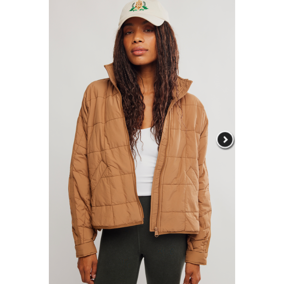 Free People - Pippa Packable Puffer Jacket in Twig