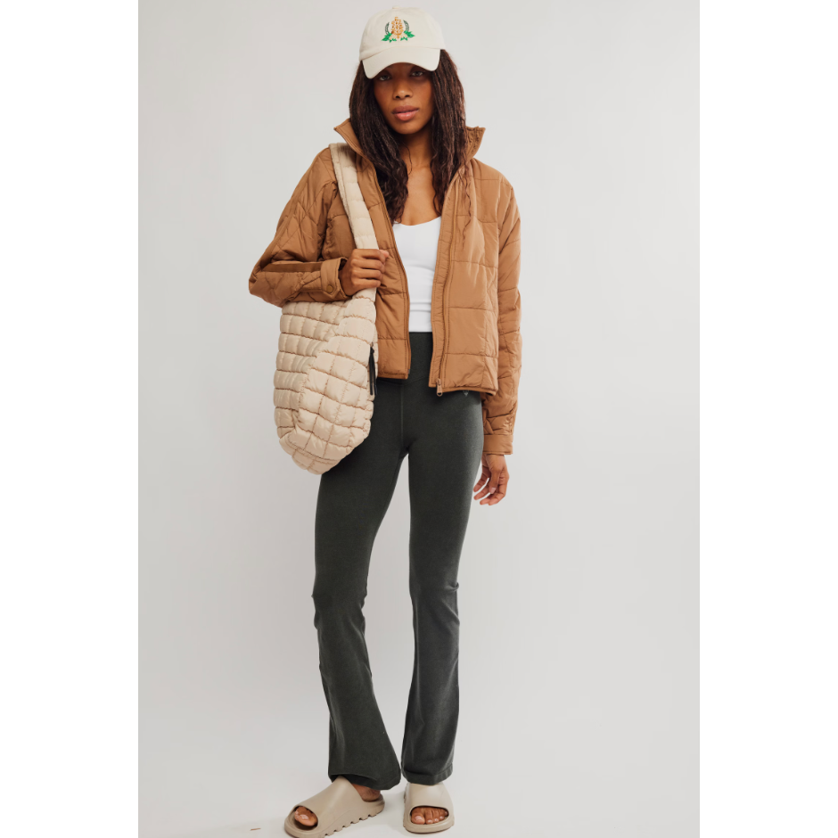 Free People - Pippa Packable Puffer Jacket in Twig