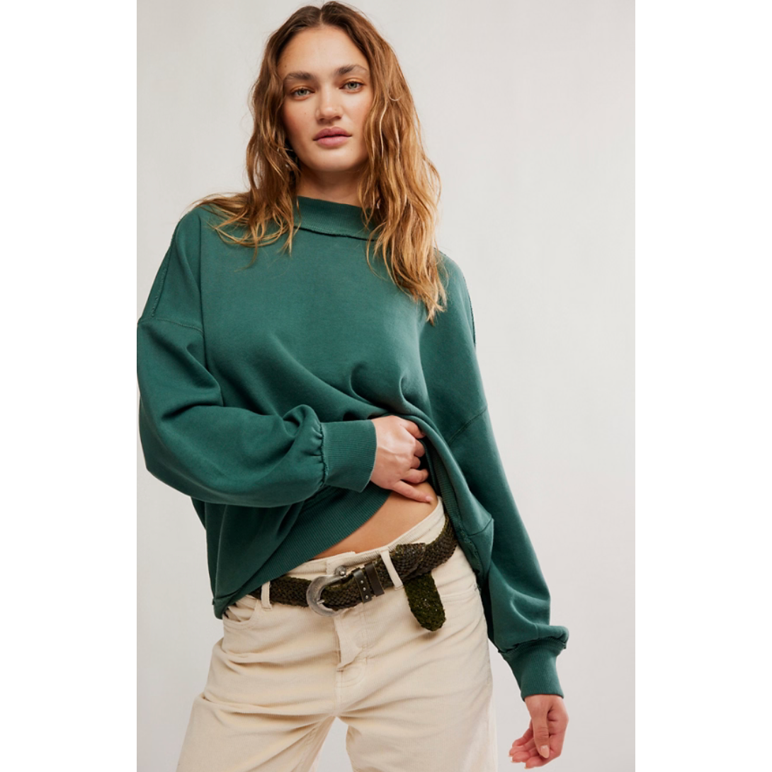 Free People -  Palm Springs Pullover in Seamoss