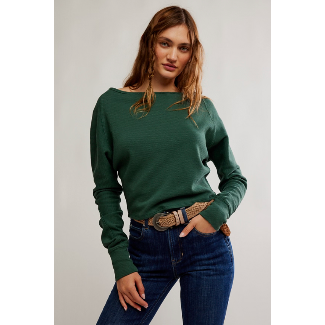 Free People - Jess Long Sleeve in Seamoss
