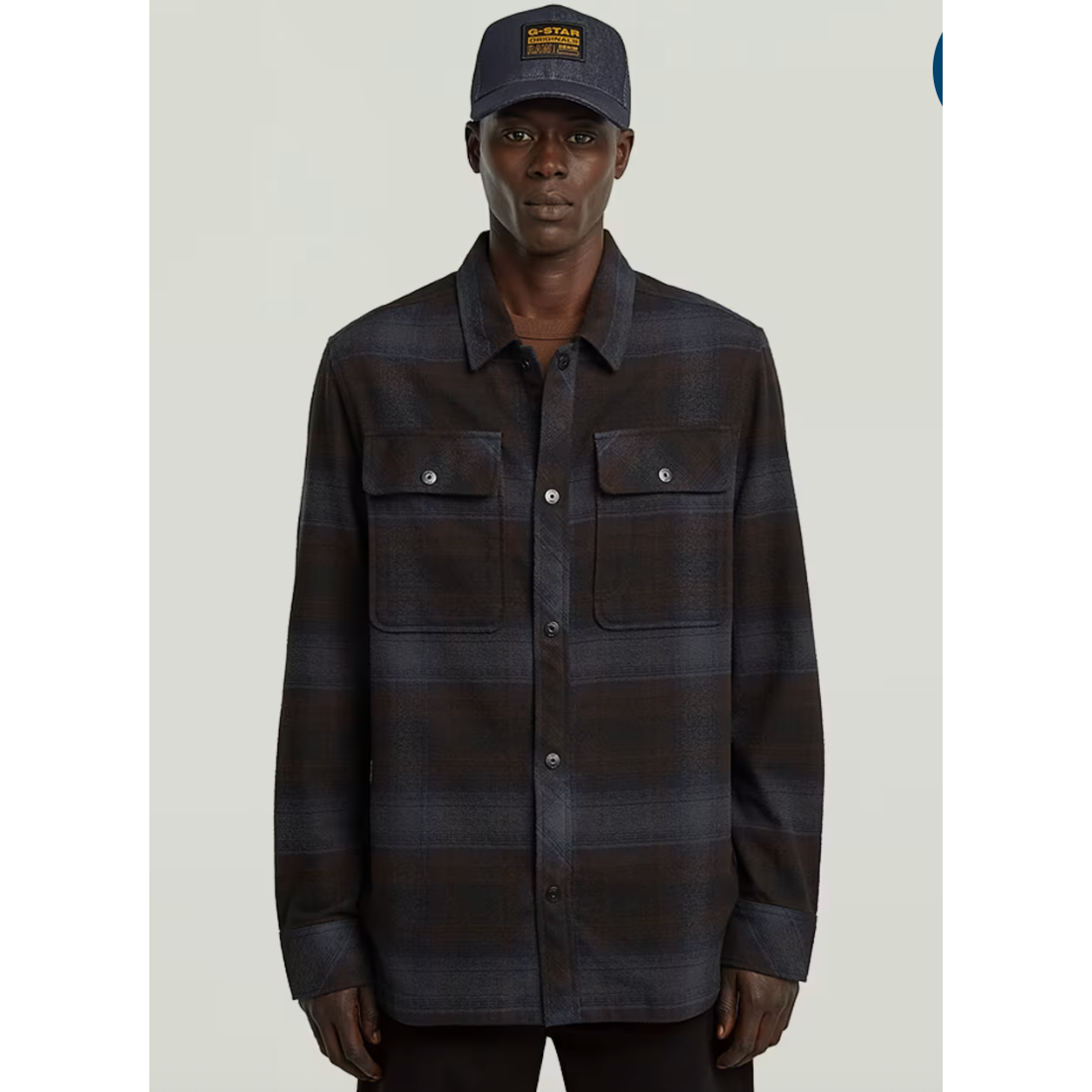 G Star - GPO Overshirt in Salute Arthur Check