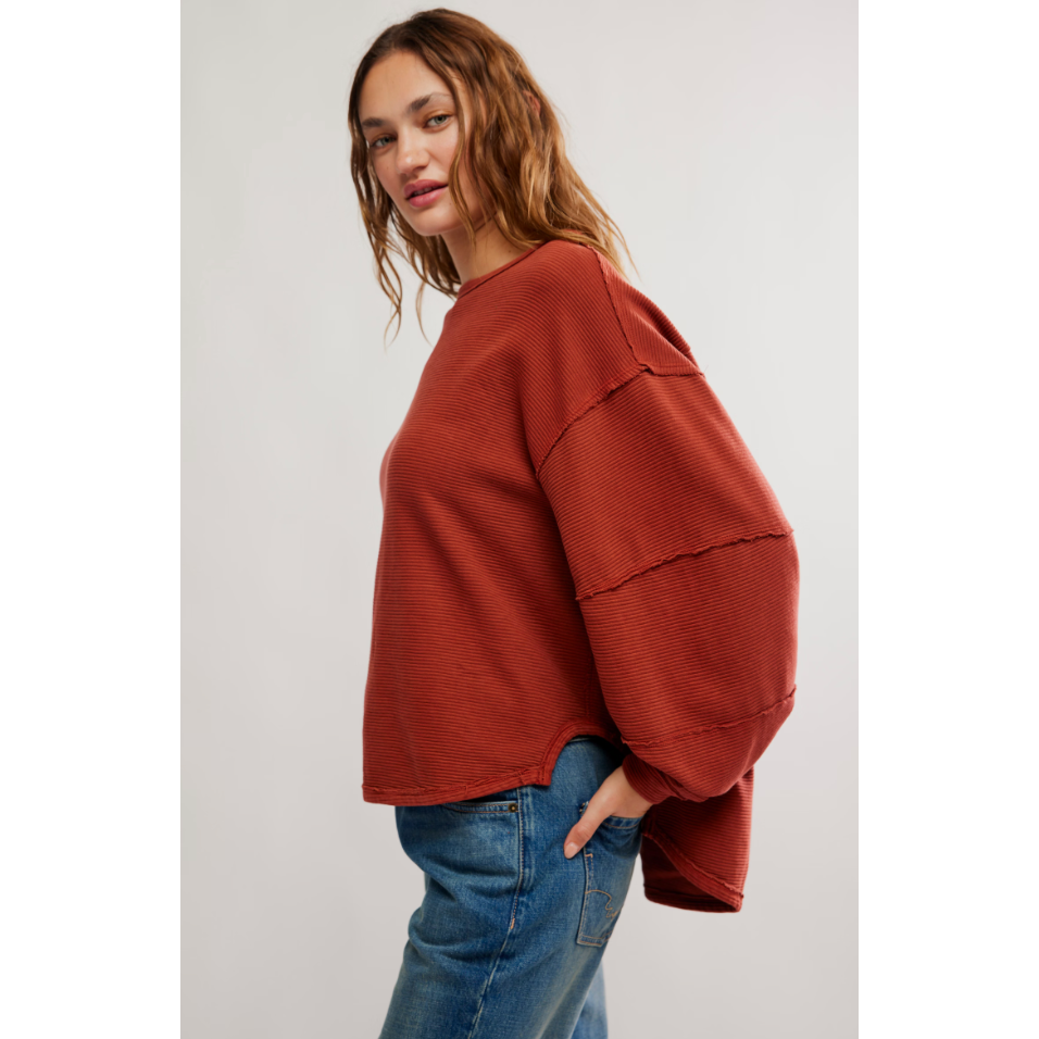 Free People - Total Eclipse Tee in Spiced Rum