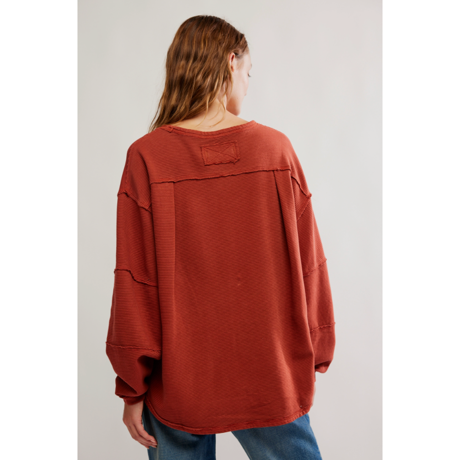 Free People - Total Eclipse Tee in Spiced Rum