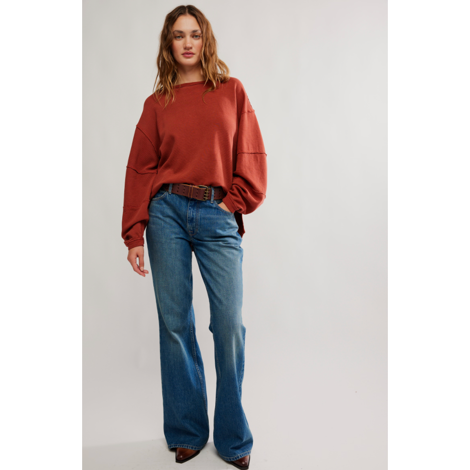 Free People - Total Eclipse Tee in Spiced Rum