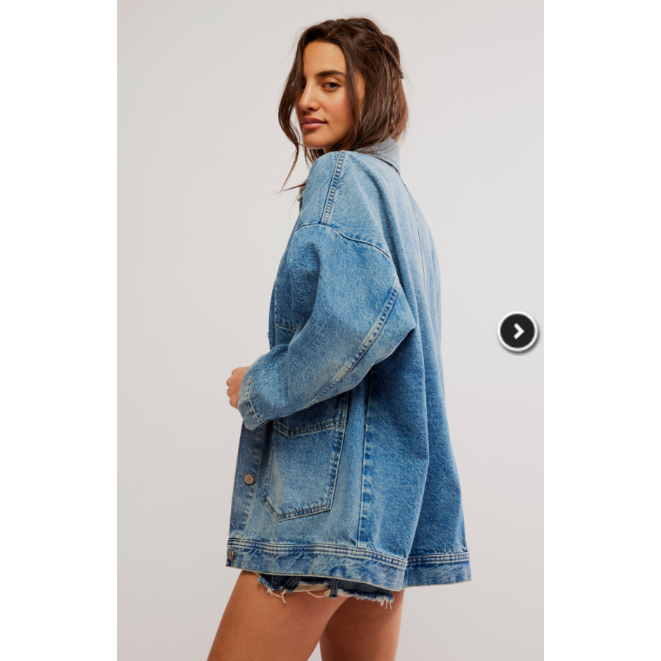 Free People - Avery Denim Jacket in Got The Blues
