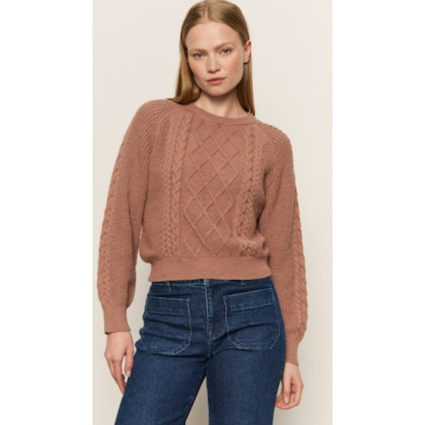 Sanctuary - Nomad Cable Sweater in Mocha