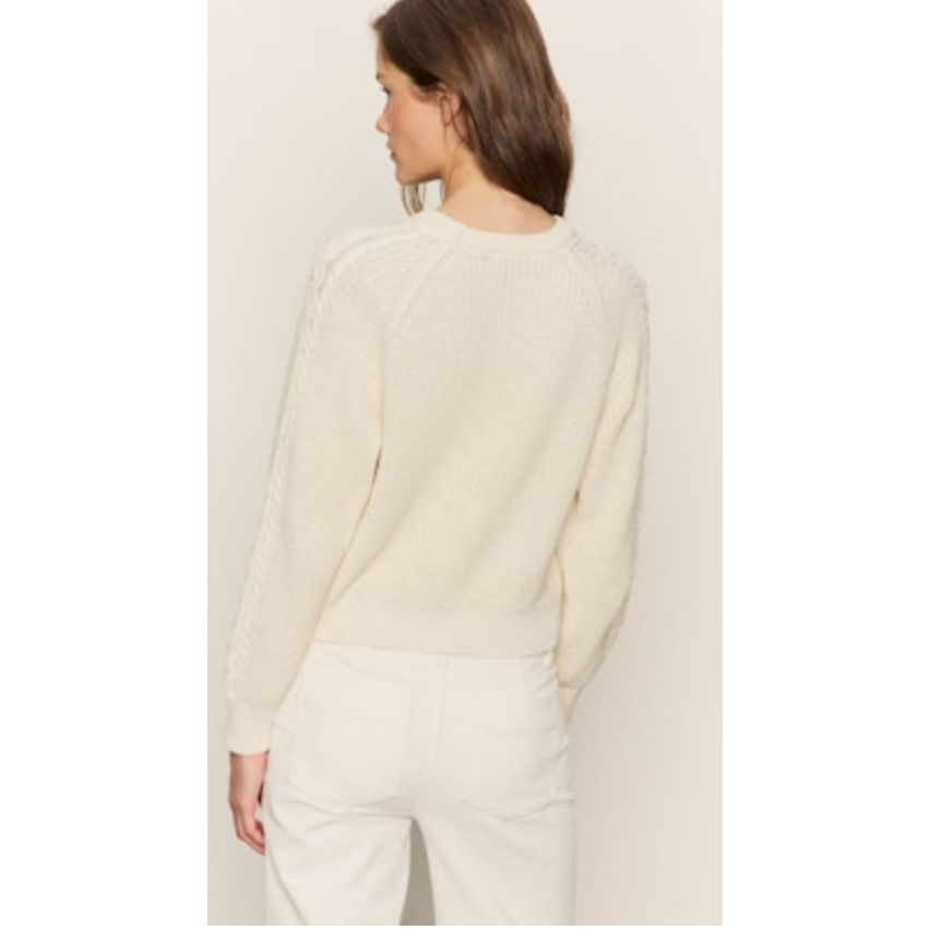 Sanctuary - Nomad Cable Sweater in Chalk