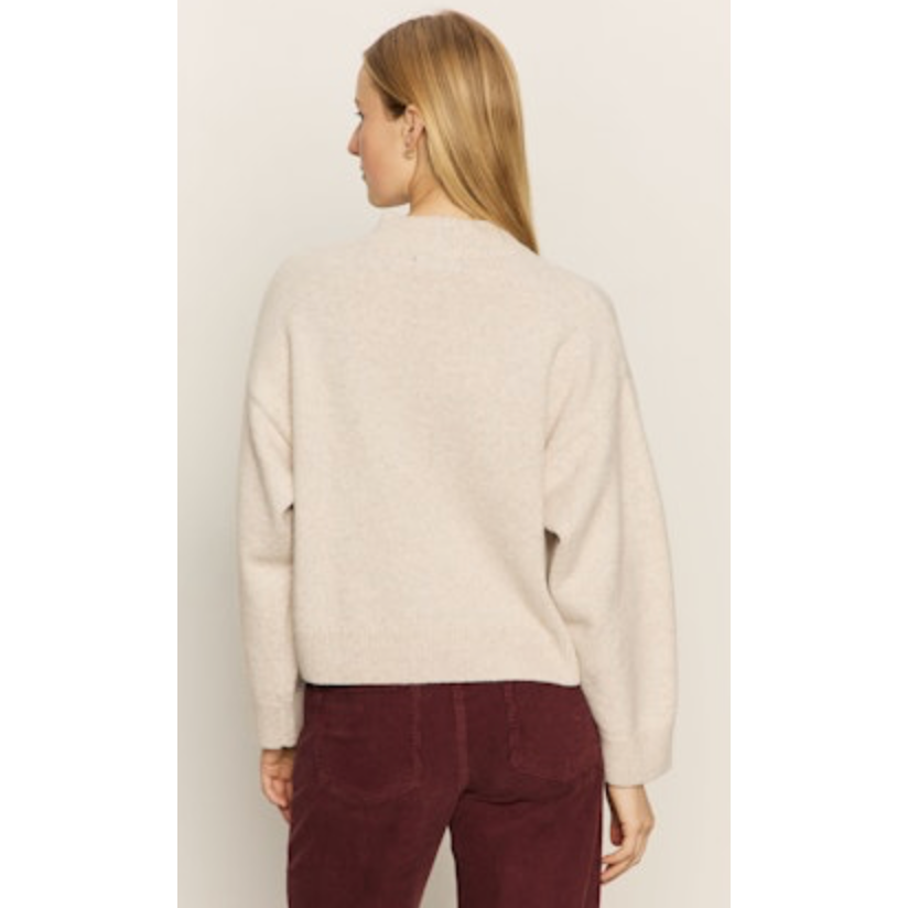 Sanctuary - One Pocket Crewneck Sweater in Heather Pearl