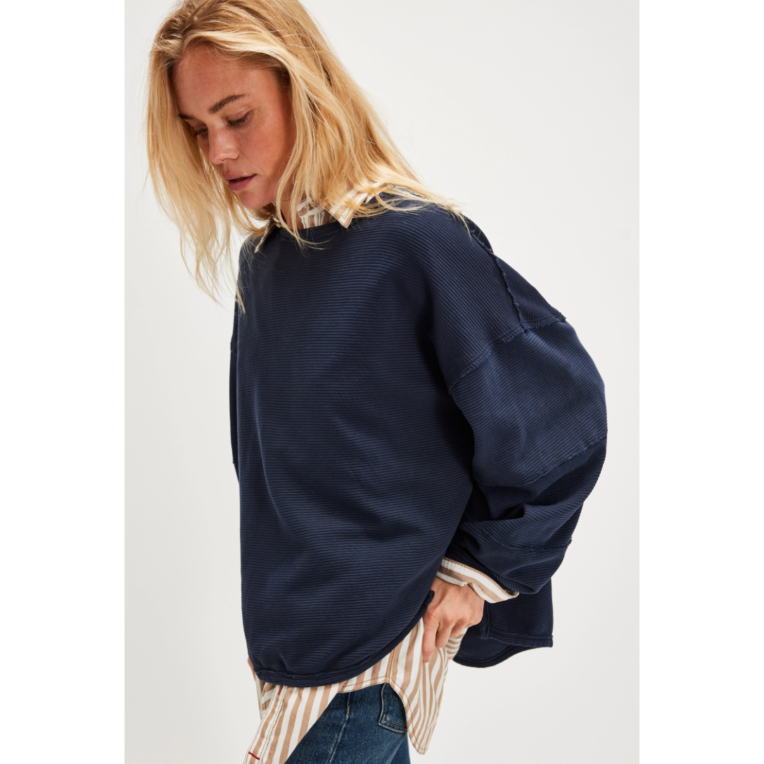 Free People - Total Eclipse Tee in Deep Iris