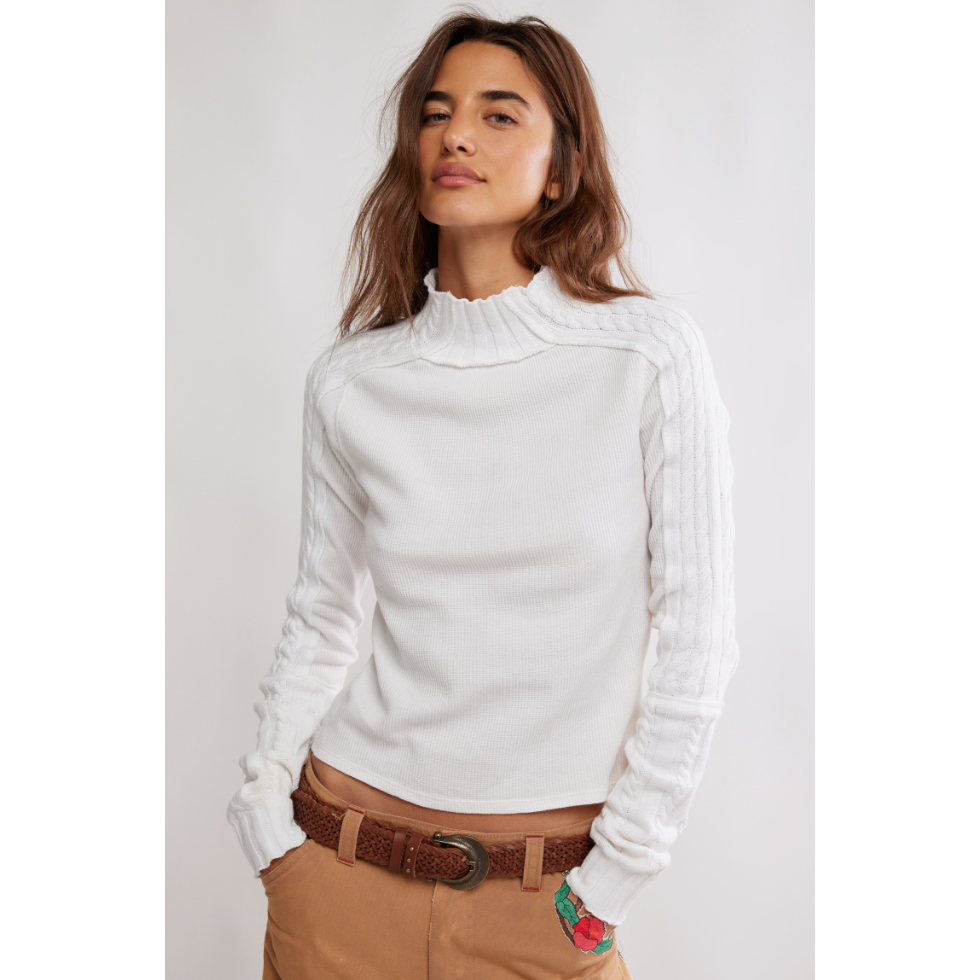 Free People - Breezy Swit Top in White