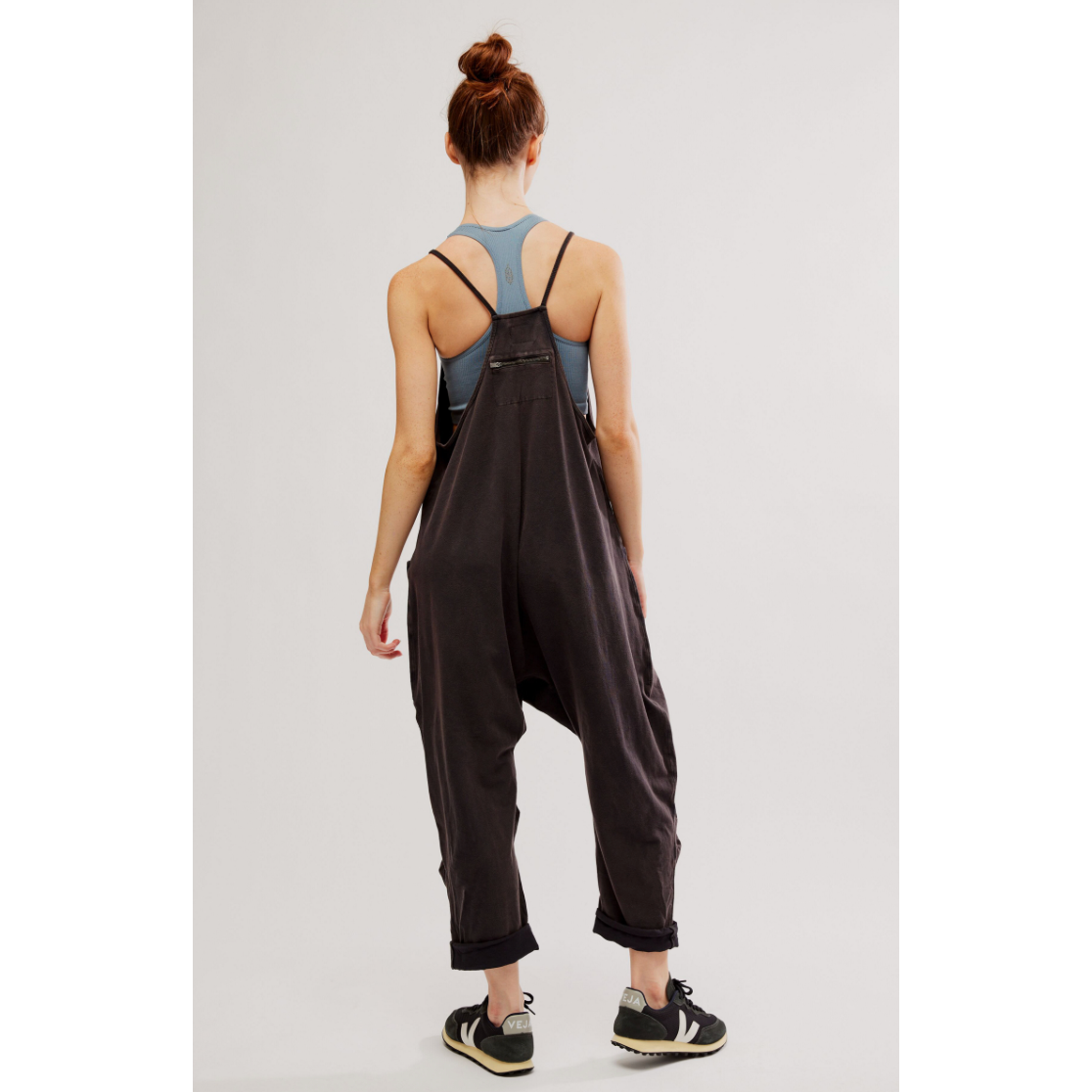 Free People - Hot Shot Onesie in Washed Black