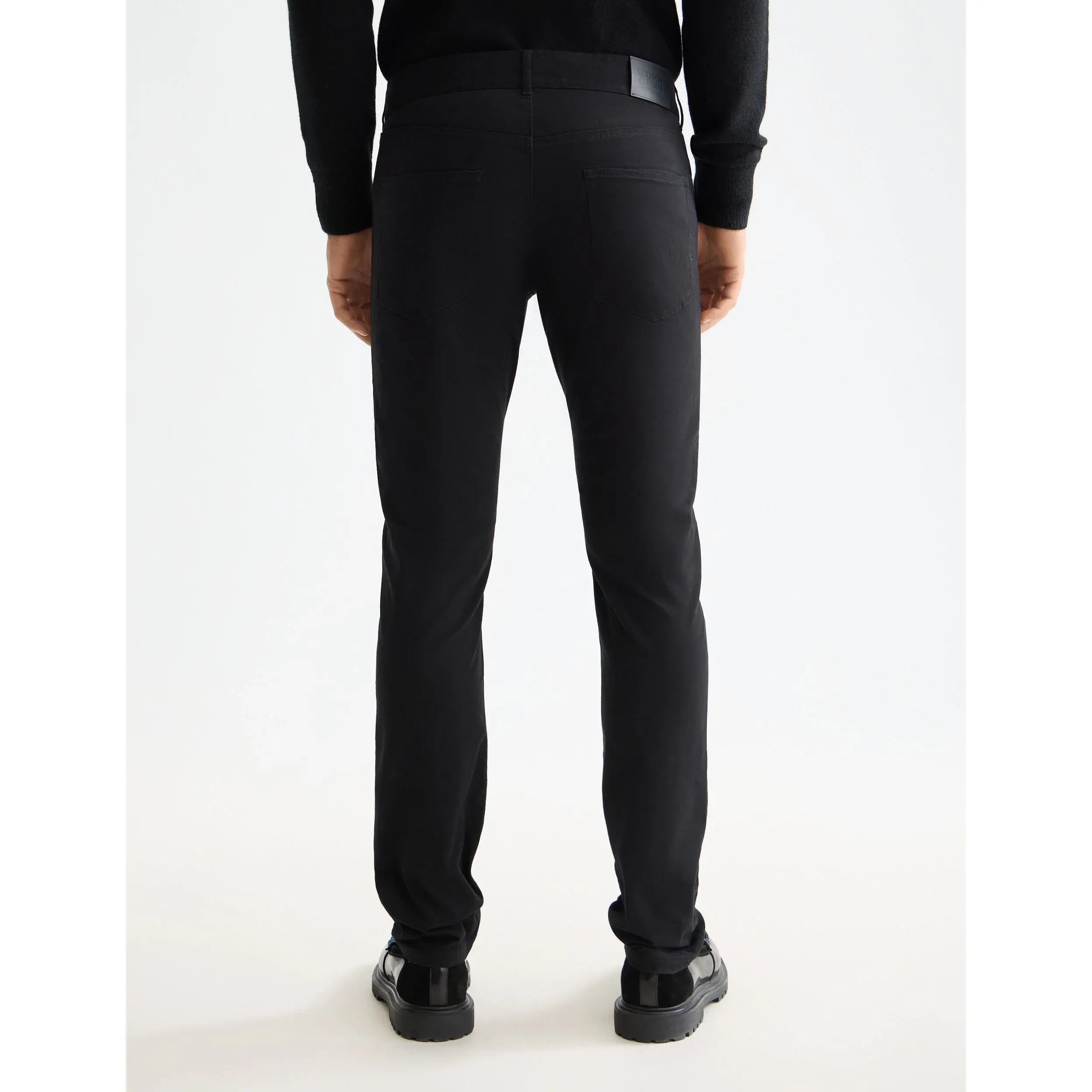 Scotch & Soda - Ralston Regular Slim Fit Cotton Blend Pant in Anthracite