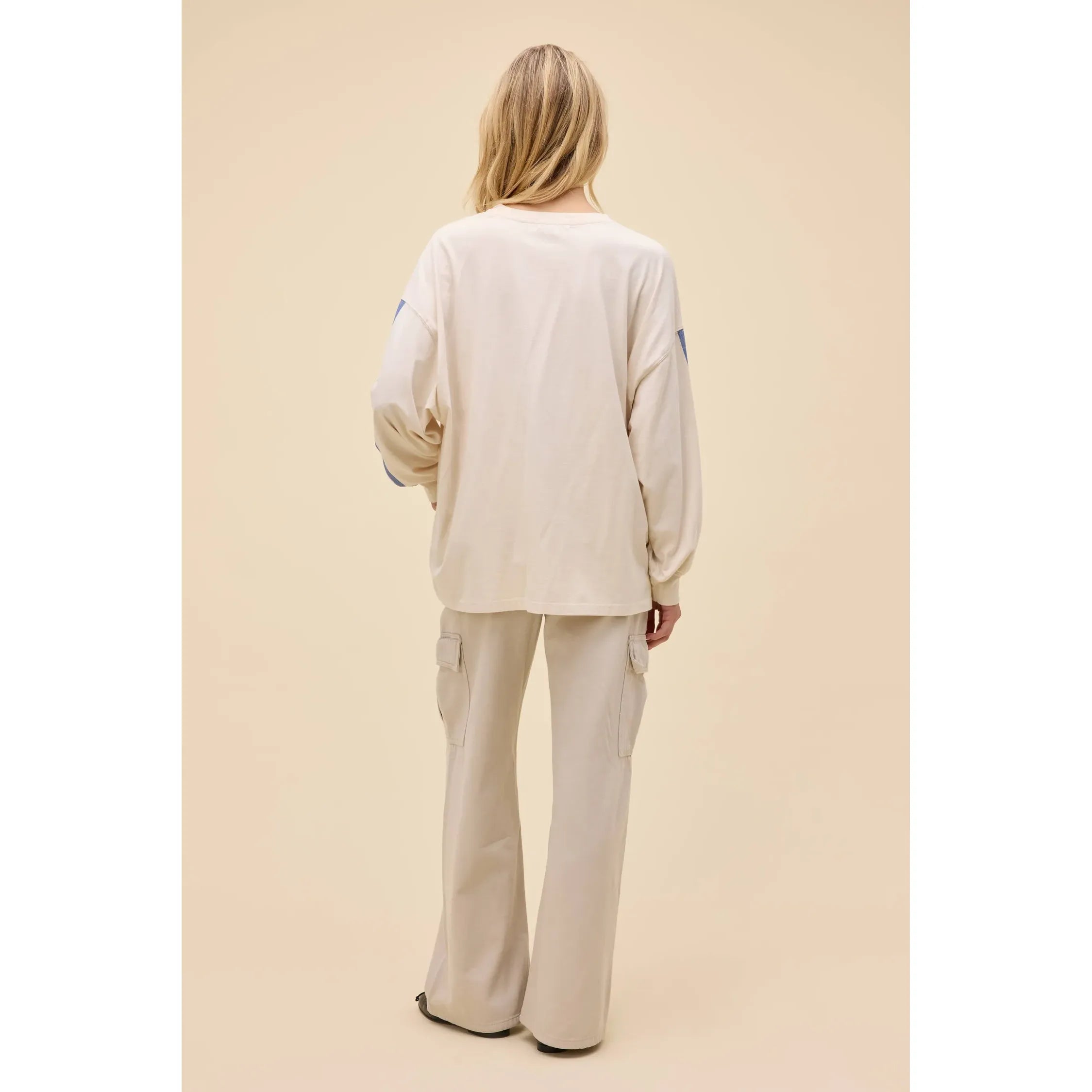 Daydreamer - Waylon Jenning Nashville Rebel L/S Tee in Dirty White