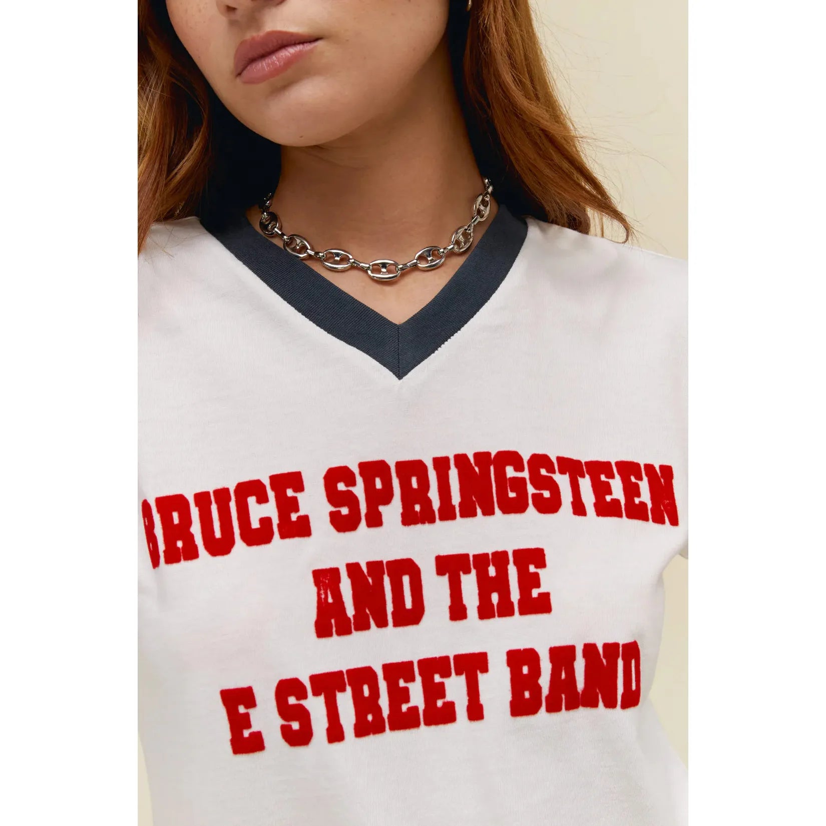 Daydreamer - Bruce Springsteen & The E Street Band Sporty Tee in Vintage White