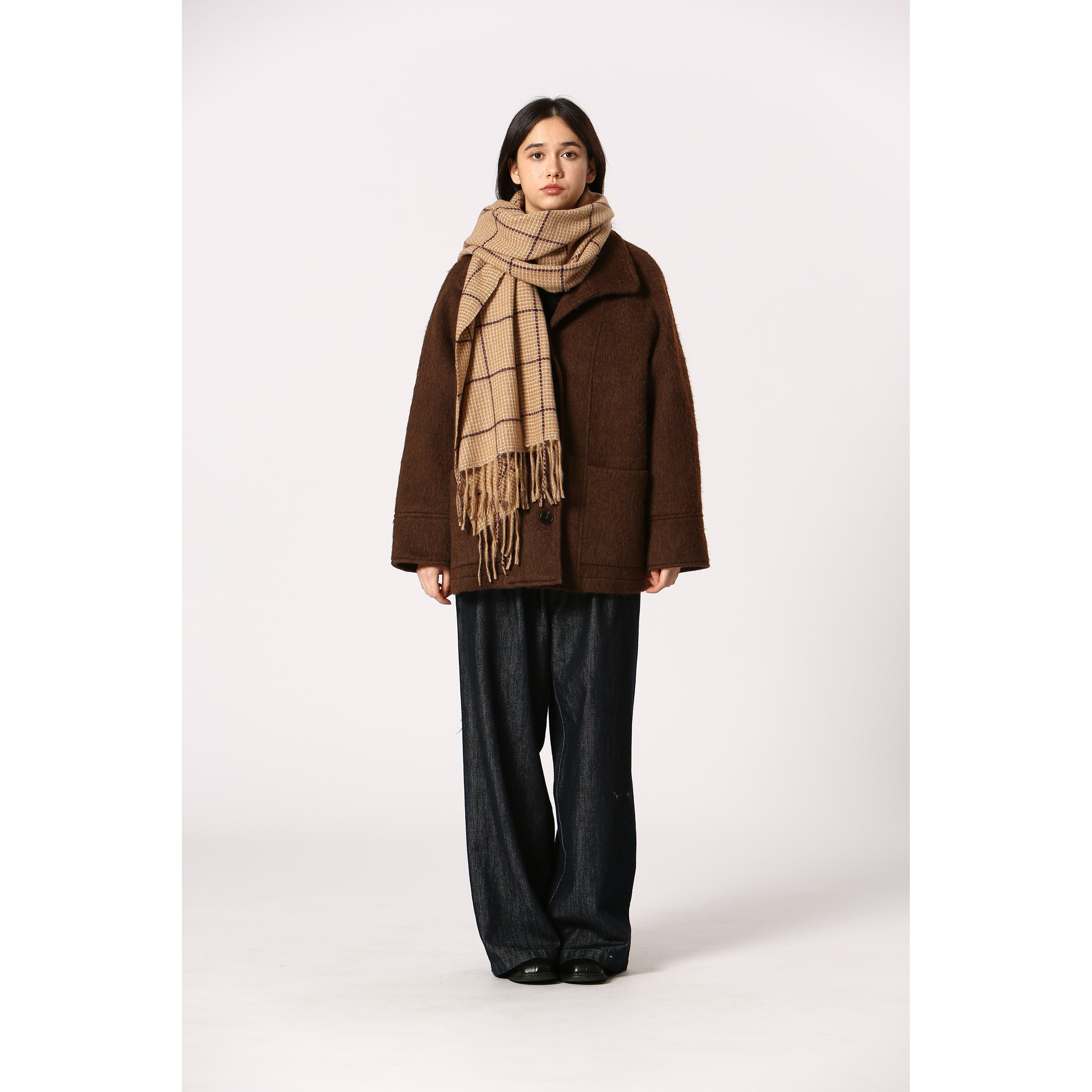 Korner - Scarf in Cream Check