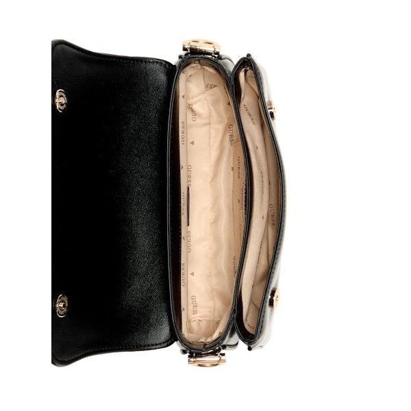 Guess - Dea Mini Fold-Over Shoulder Bag in Black