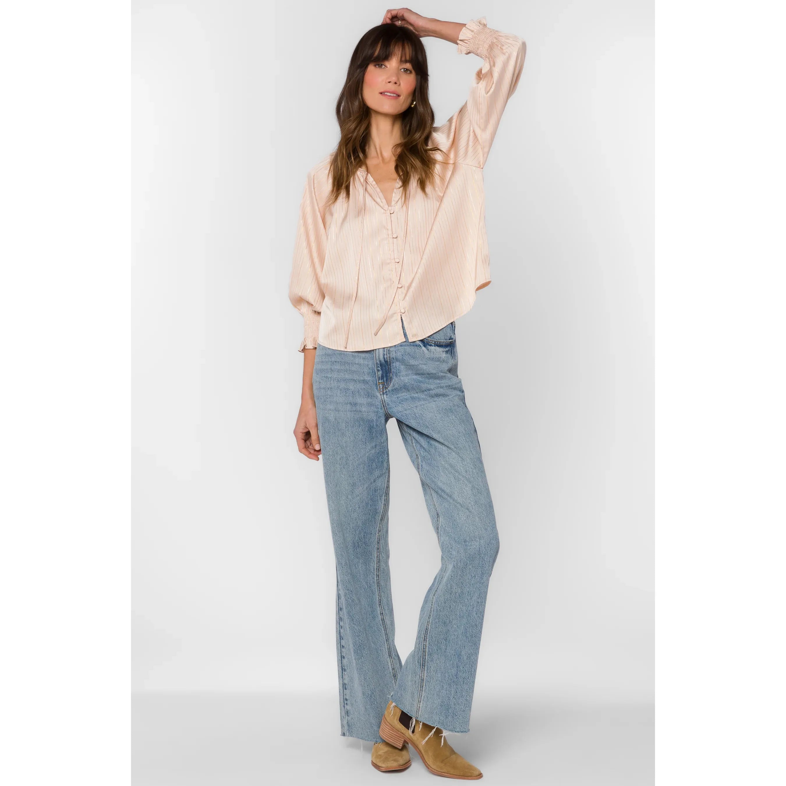 Velvet Heart - Tina Blouse in Natural