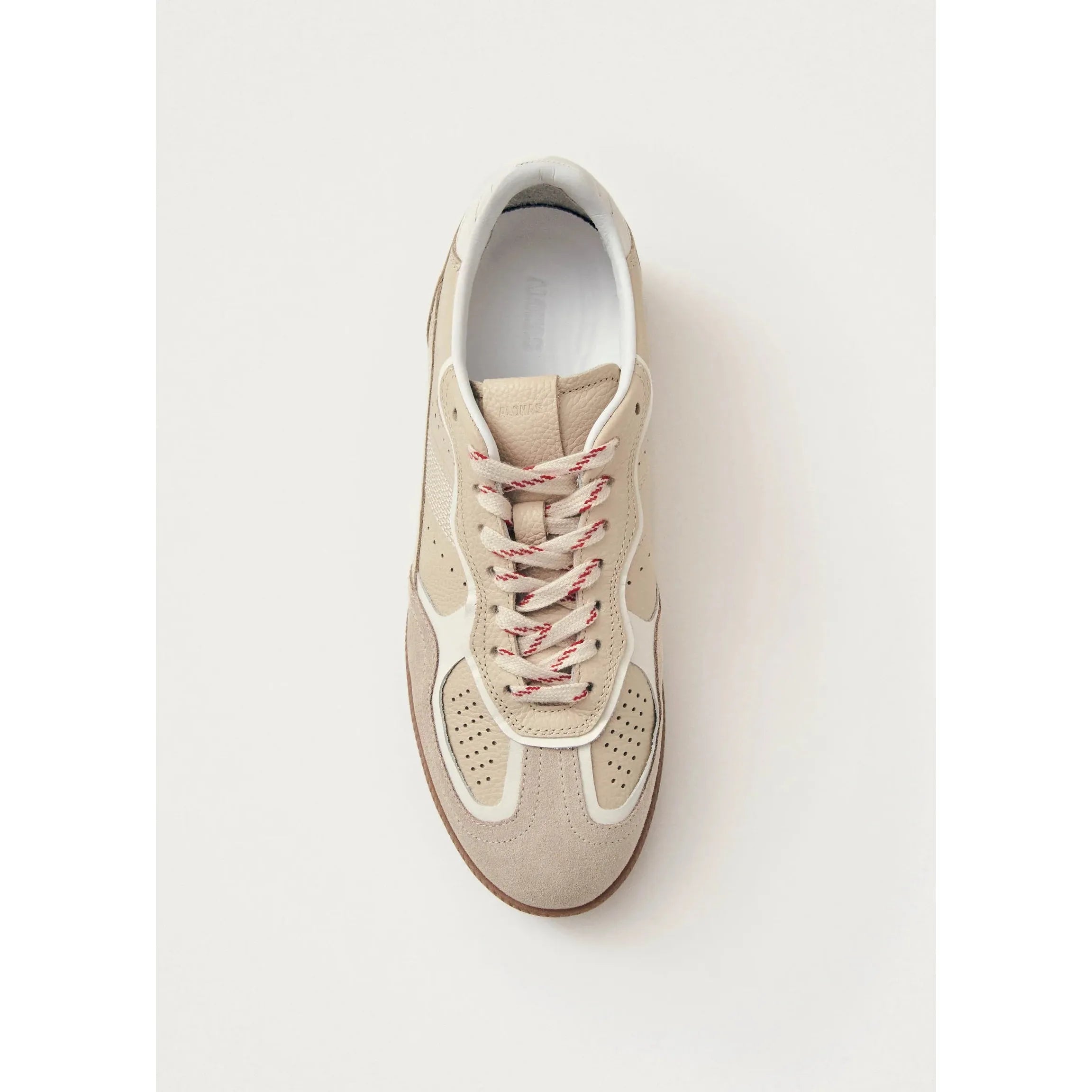 Alohas - 490 Grain Cream Leather Sneaker