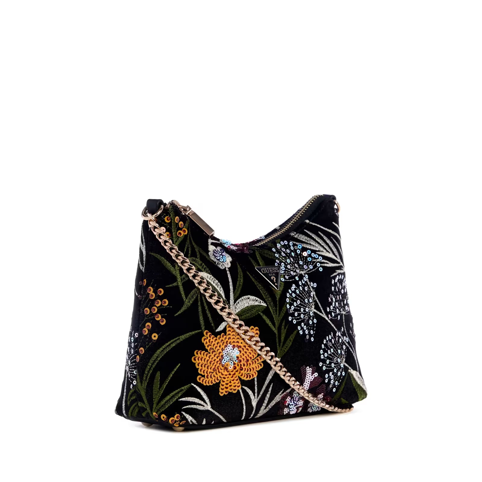Guess - Zalina Velvet Sequin Floral Shoulder Bag