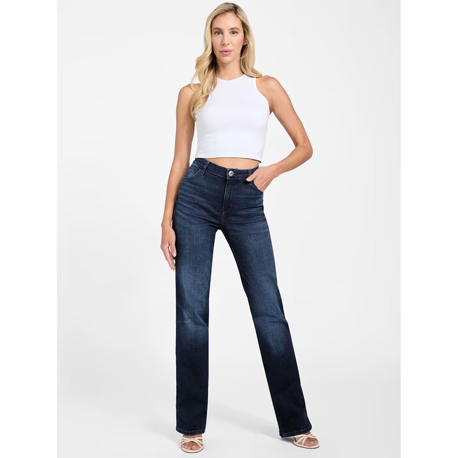 Guess -  Sexy Straight Jeans in Snowfall