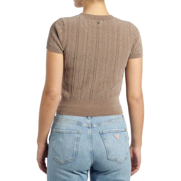 Guess - Marcie Chenille Sable Sweater in Silk Taupe